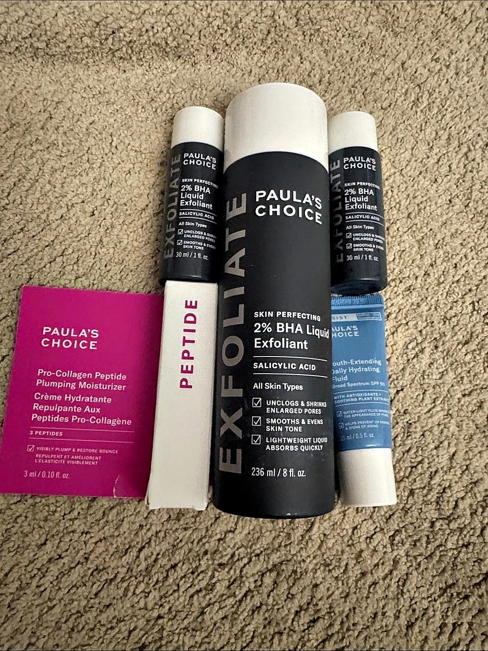 Paula's Choice Skincare Multipiece BHA Exfoliant and Moisturizer Bundle